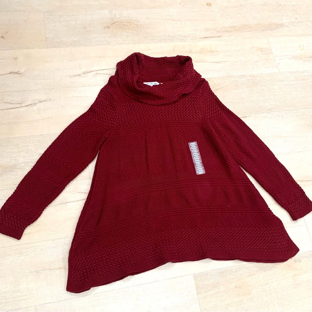 Red Sweater.                                     Turtleneck